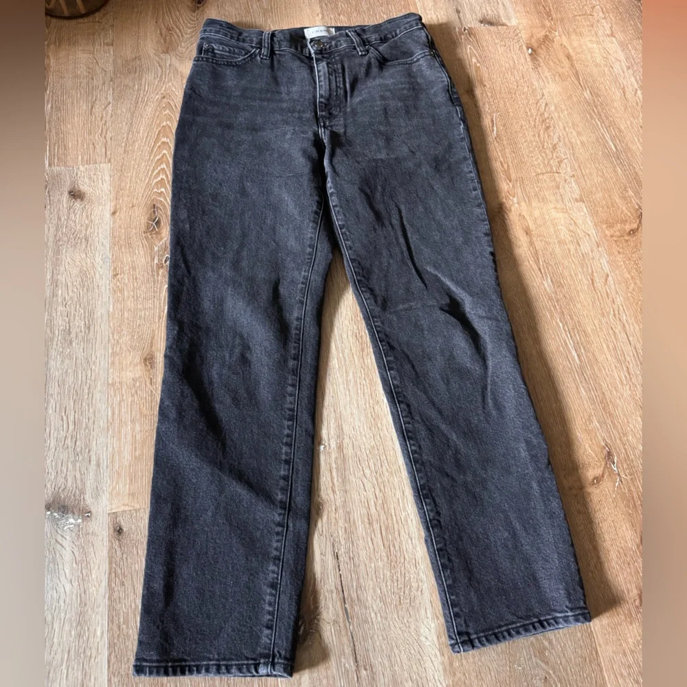 Frame The Borrowed Washed Black Straight Jeans‎ size 29 - Picture 5 of 10